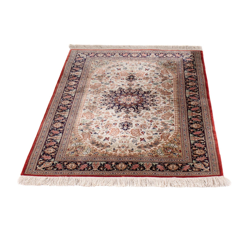 Silketæppe - Ghom Silk - Premium - 119 x 77 cm - beige