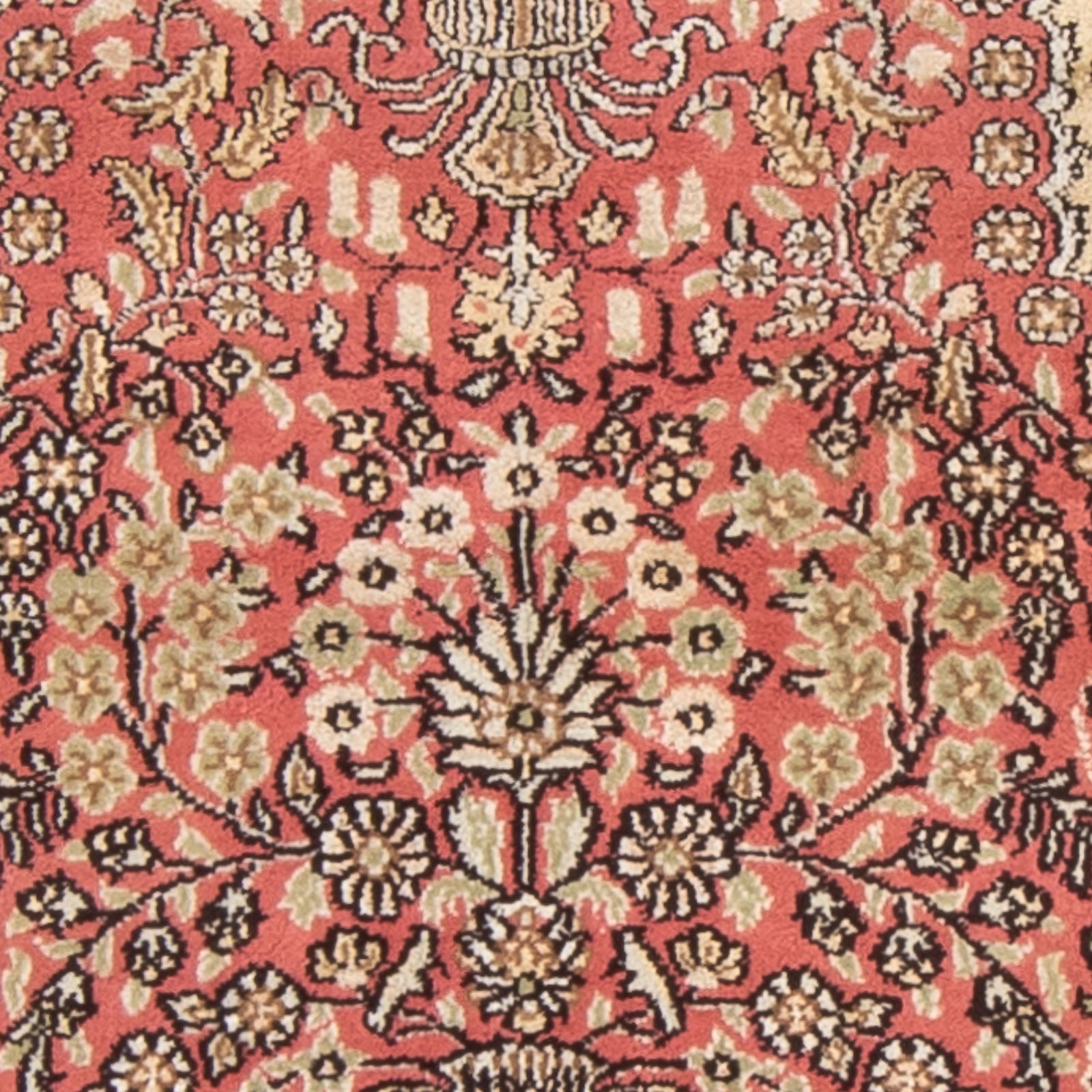 Silketæppe - China Silk - 86 x 64 cm - rød
