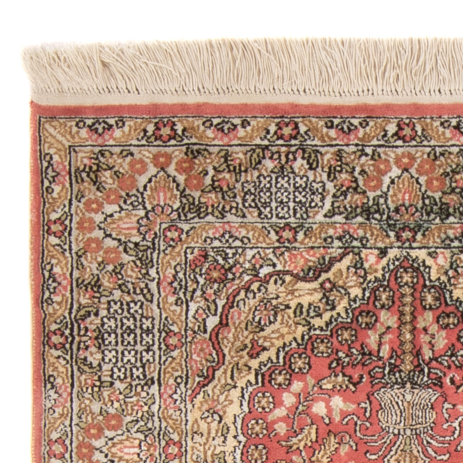 Silketæppe - China Silk - 86 x 64 cm - rød