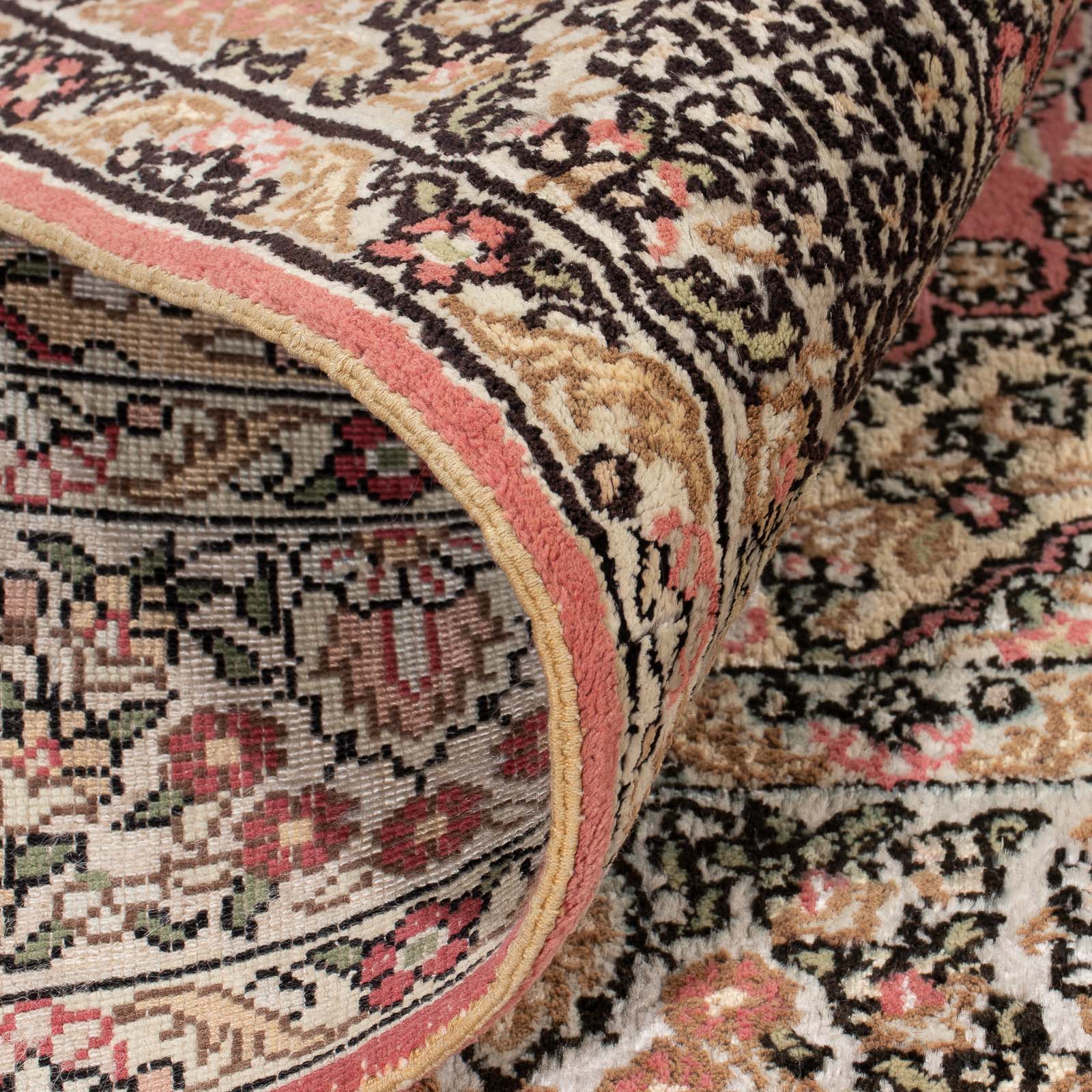 Silketæppe - China Silk - 86 x 64 cm - rød