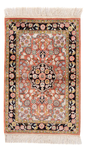 Silketæppe - China Silk - 93 x 62 cm - rød