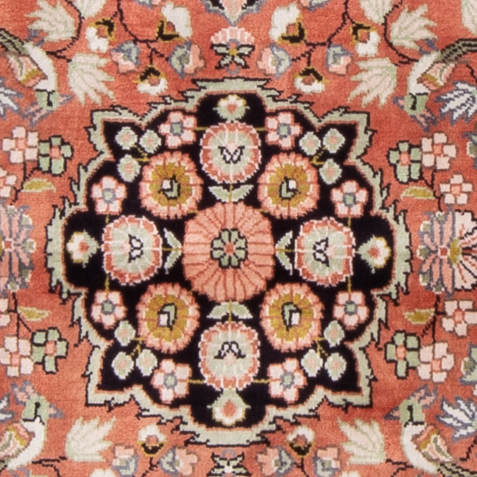 Silketæppe - China Silk - 93 x 62 cm - rød