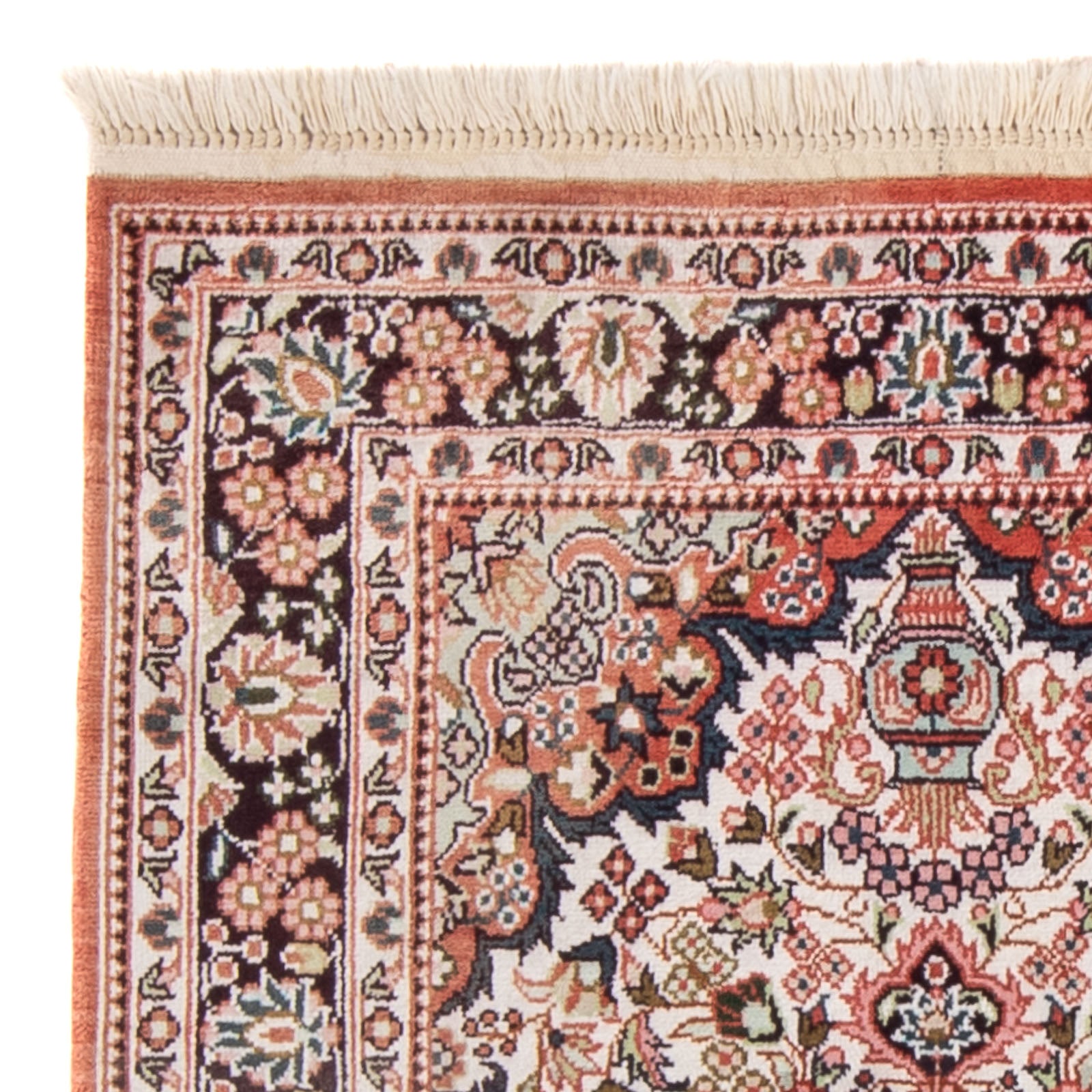 Silketæppe - China Silk - 91 x 63 cm - beige