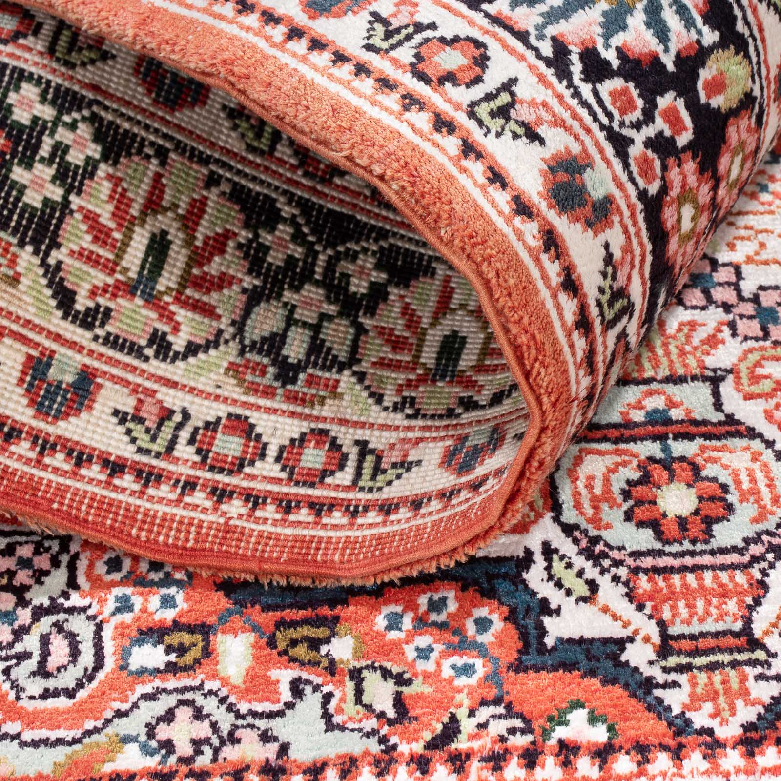 Silketæppe - China Silk - 91 x 63 cm - beige