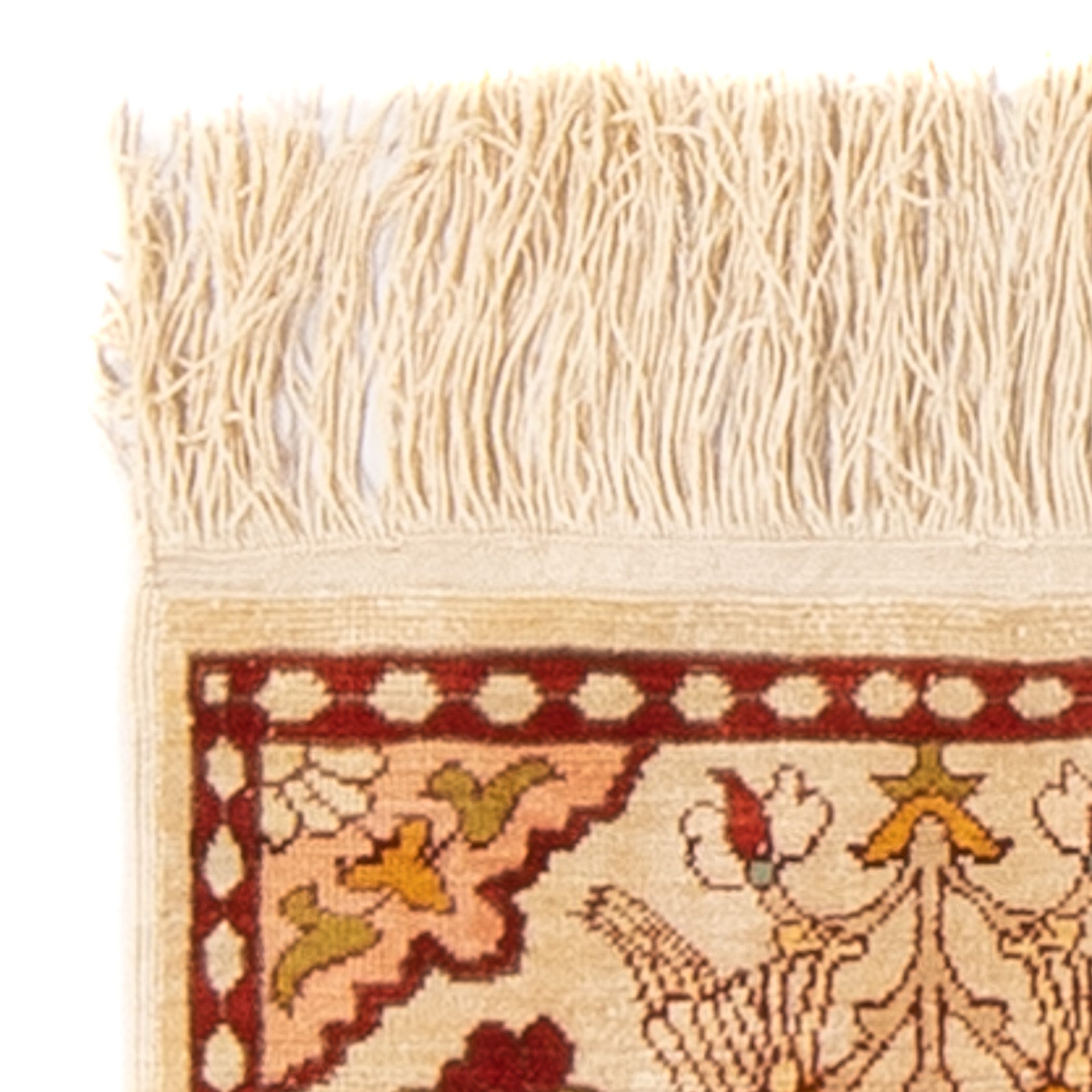 Orientalsk tæppe - Hereke firkantet  - 17 x 25 cm - beige