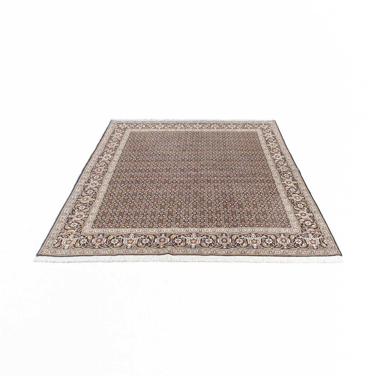 Persisk tæppe - Tabriz - Royal - 195 x 154 cm - mørk beige