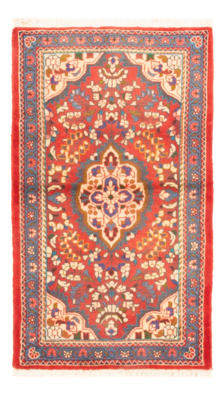 Persisk tæppe - Nomadisk - 131 x 78 cm - mørkerød