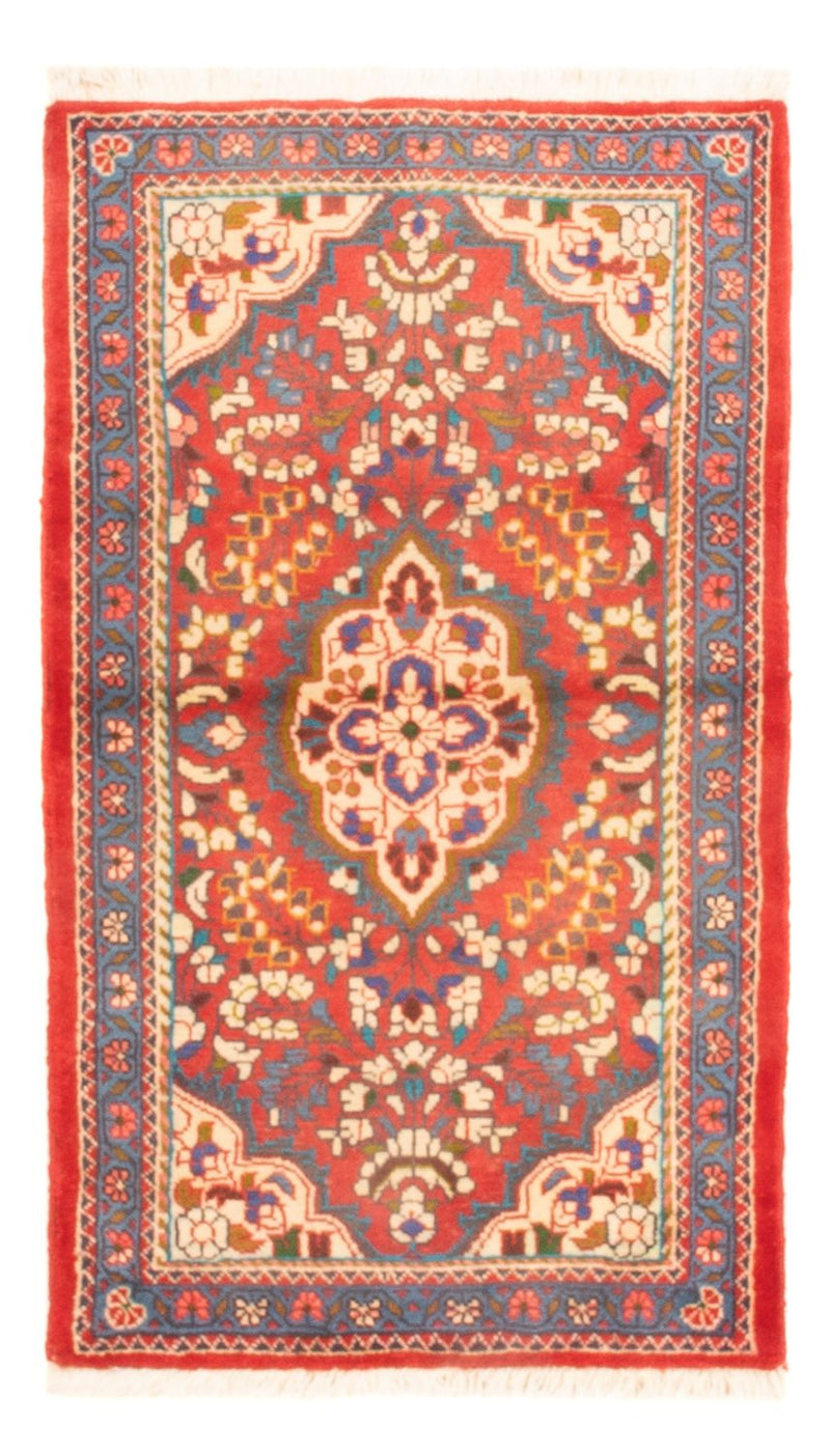 Persisk tæppe - Nomadisk - 131 x 78 cm - mørkerød