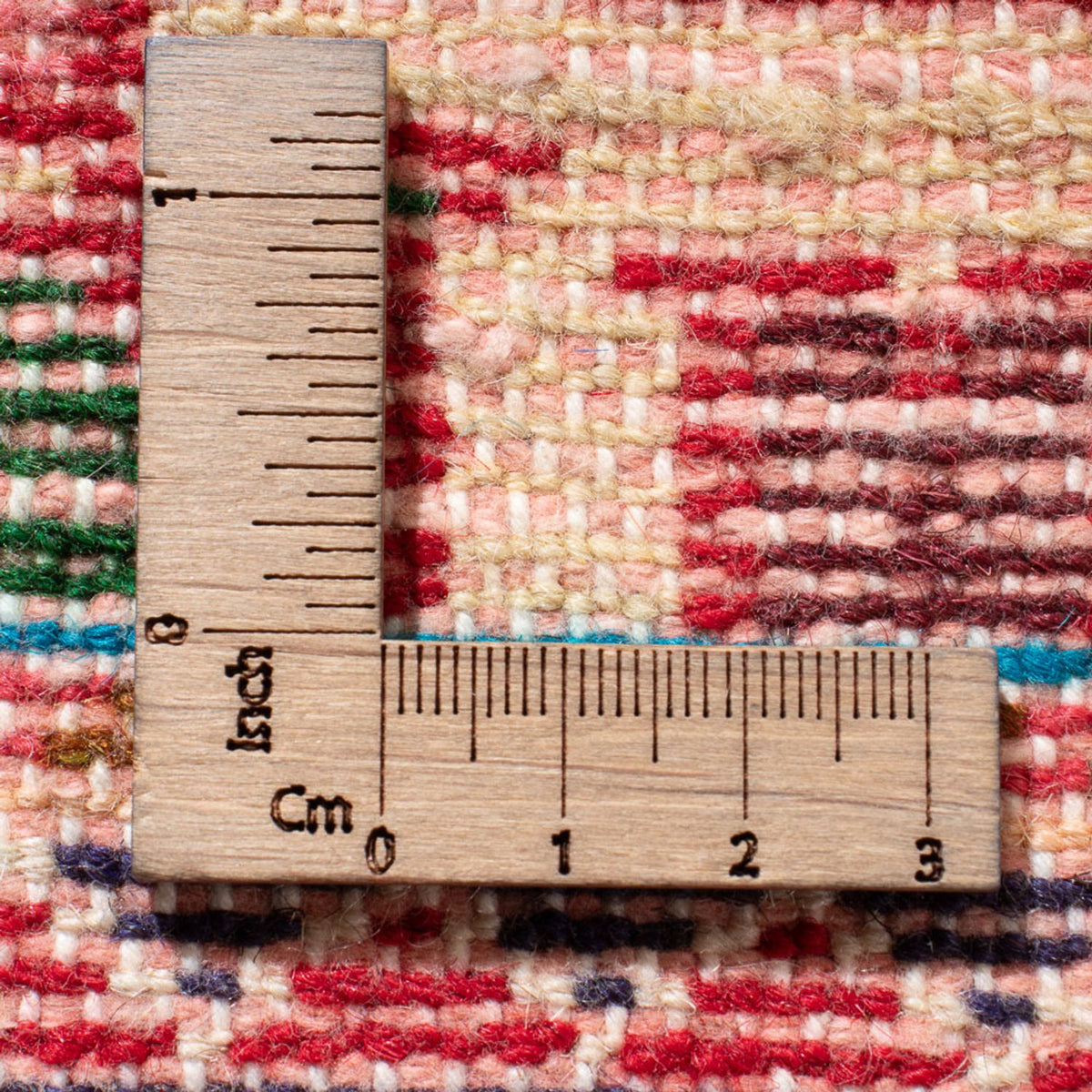 Persisk tæppe - Nomadisk - 131 x 78 cm - mørkerød