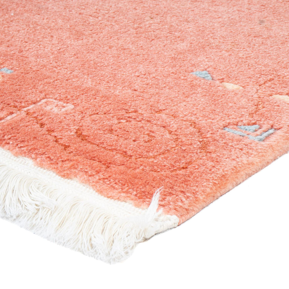 Nepal Tæppe - 141 x 74 cm - laks