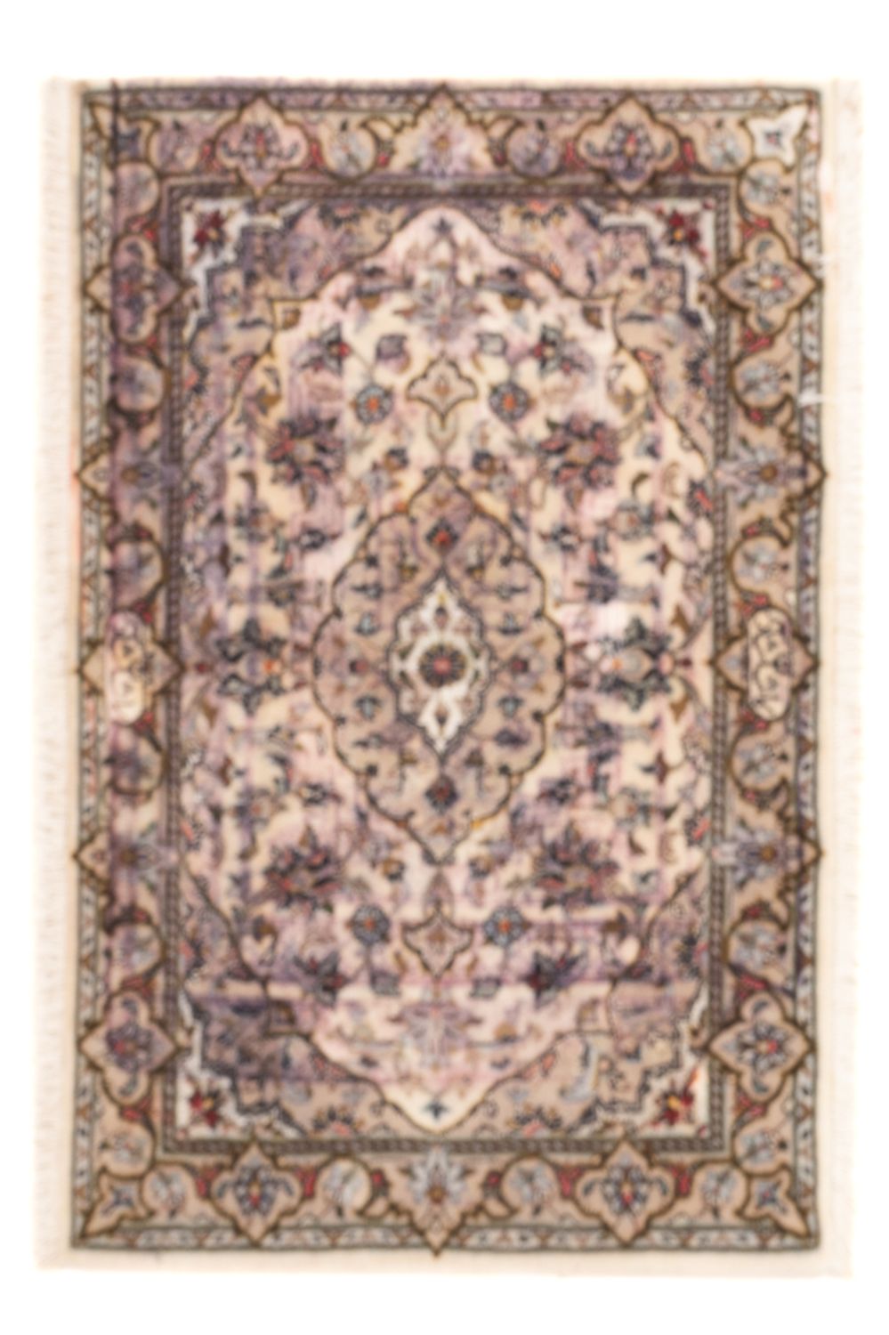 Orientalsk tæppe - 98 x 70 cm - sand