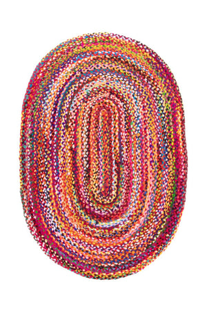 Sisaltæppe - ML-Indigostripy - oval