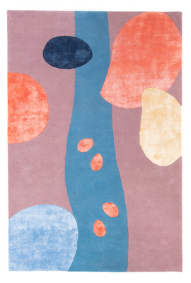 Uldtæppe - Bouquet - rektangulær