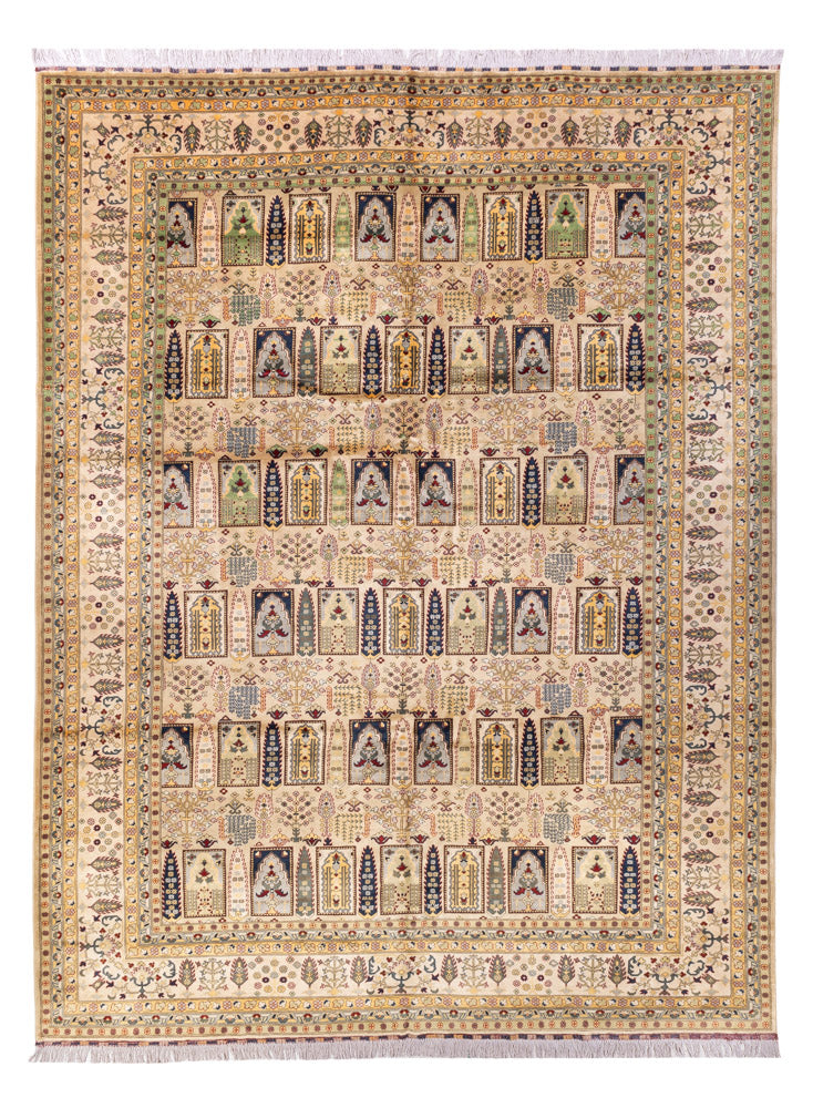 Afghansk tæppe - 400 x 300 cm - beige