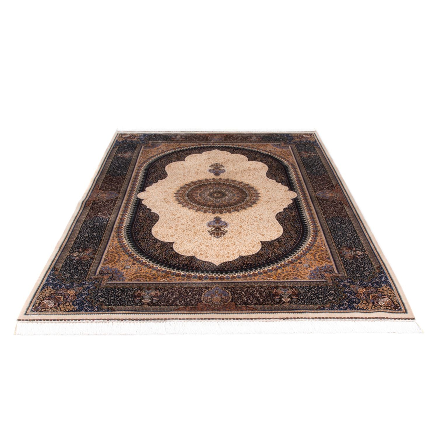 Persisk tæppe - Ghom - 230 x 148 cm - beige
