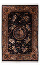 Persisk tæppe - Ghom - 230 x 150 cm - mørkeblå