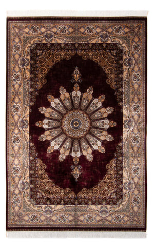 Persisk tæppe - Ghom - 230 x 150 cm - vin rød