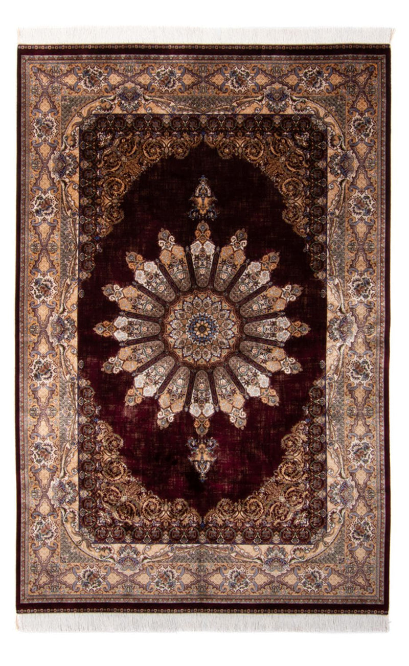 Persisk tæppe - Ghom - 230 x 150 cm - vin rød