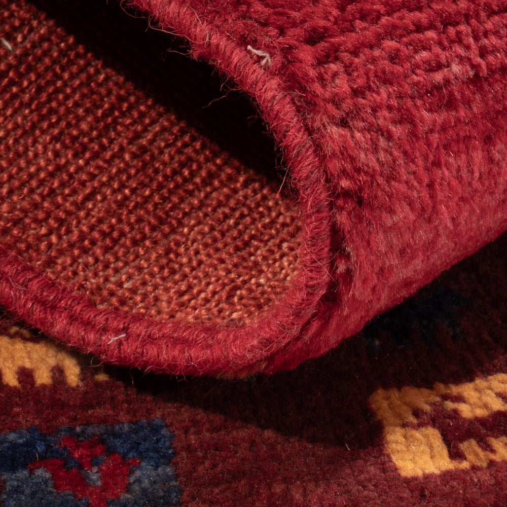 Gabbeh Tæppe - Loribaft Persisk - 90 x 60 cm - flerfarvet