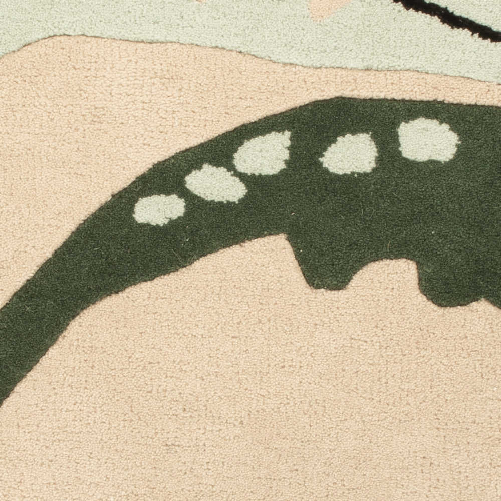 Børnetæppe til børn rundt  - 92 x 92 cm - flerfarvet