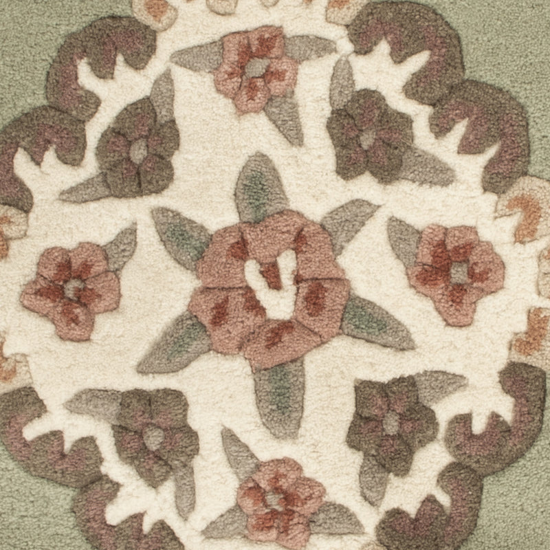 Kina Tæppe rundt  - 120 x 120 cm - flerfarvet