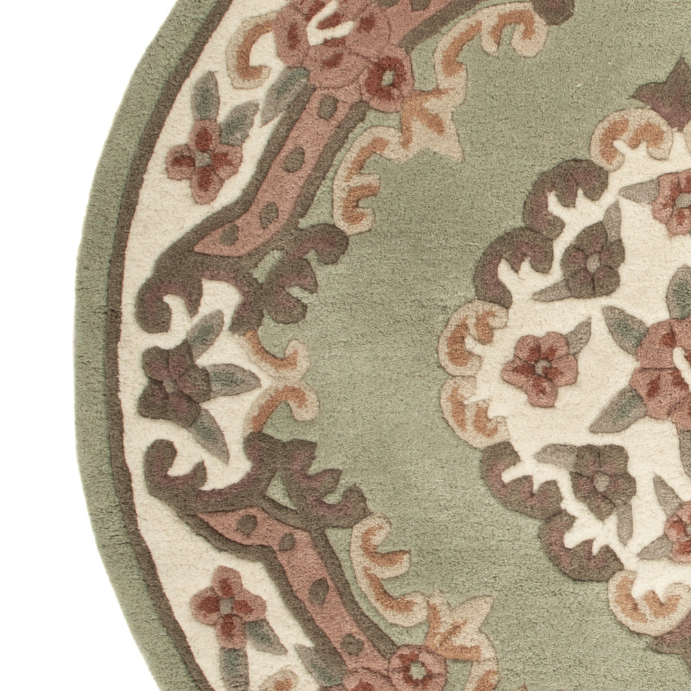 Kina Tæppe rundt  - 120 x 120 cm - flerfarvet