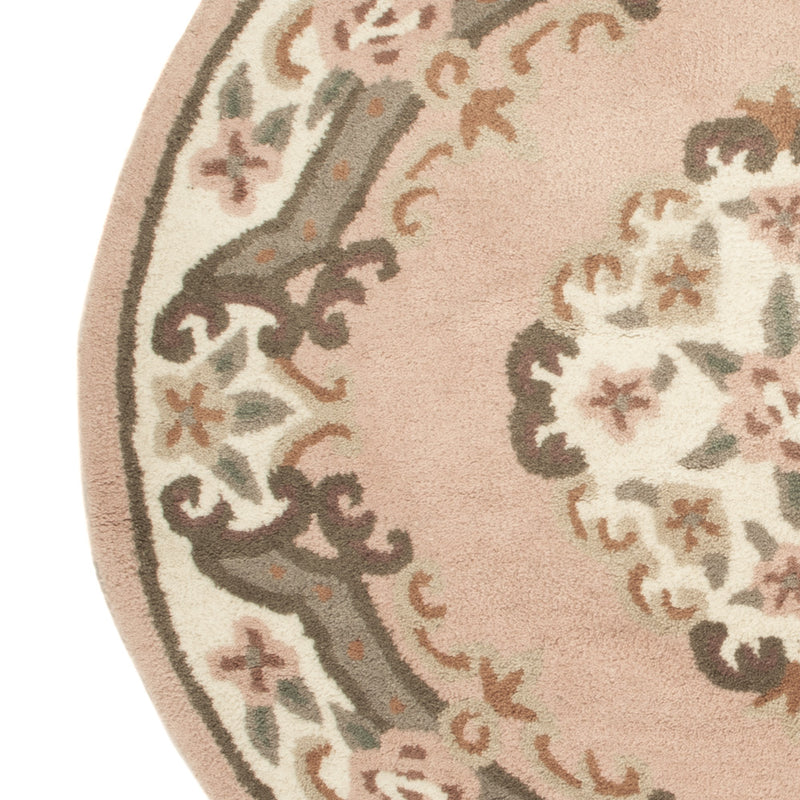 Kina Tæppe rundt  - 120 x 120 cm - flerfarvet