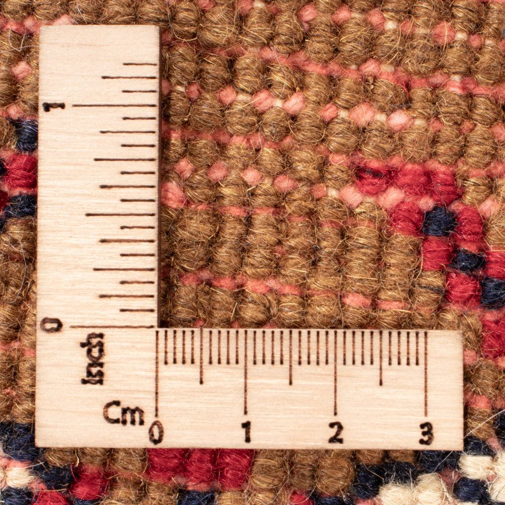 Orientalsk tæppe rundt  - 72 x 72 cm - flerfarvet