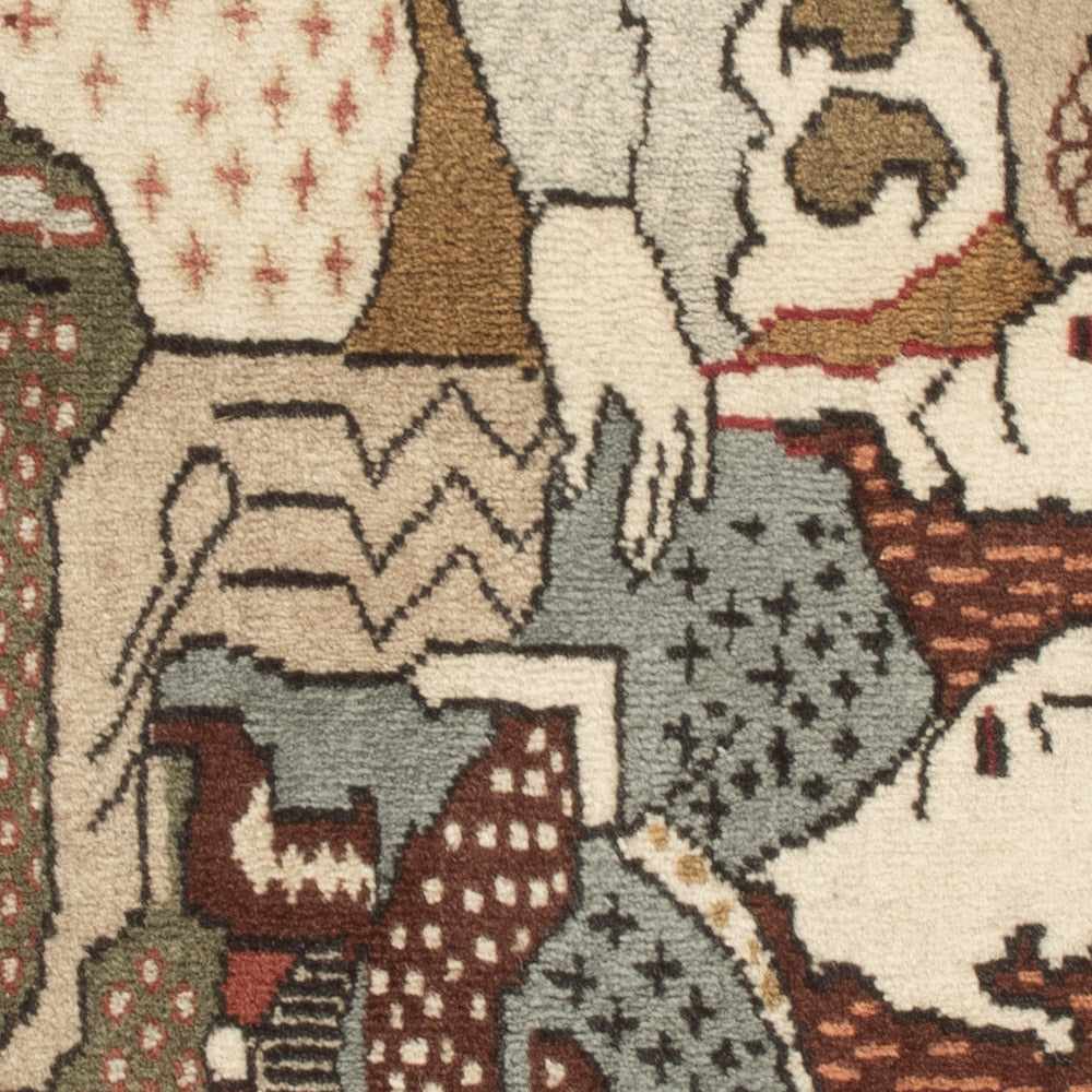 Billede tæppe - 92 x 50 cm - beige