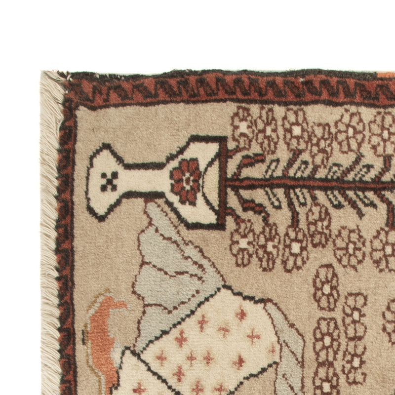 Billede tæppe - 92 x 50 cm - beige