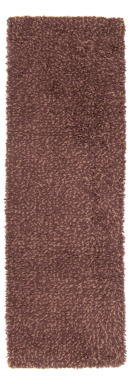 Løber Tæppe med høj pæl - 207 x 67 cm - brun