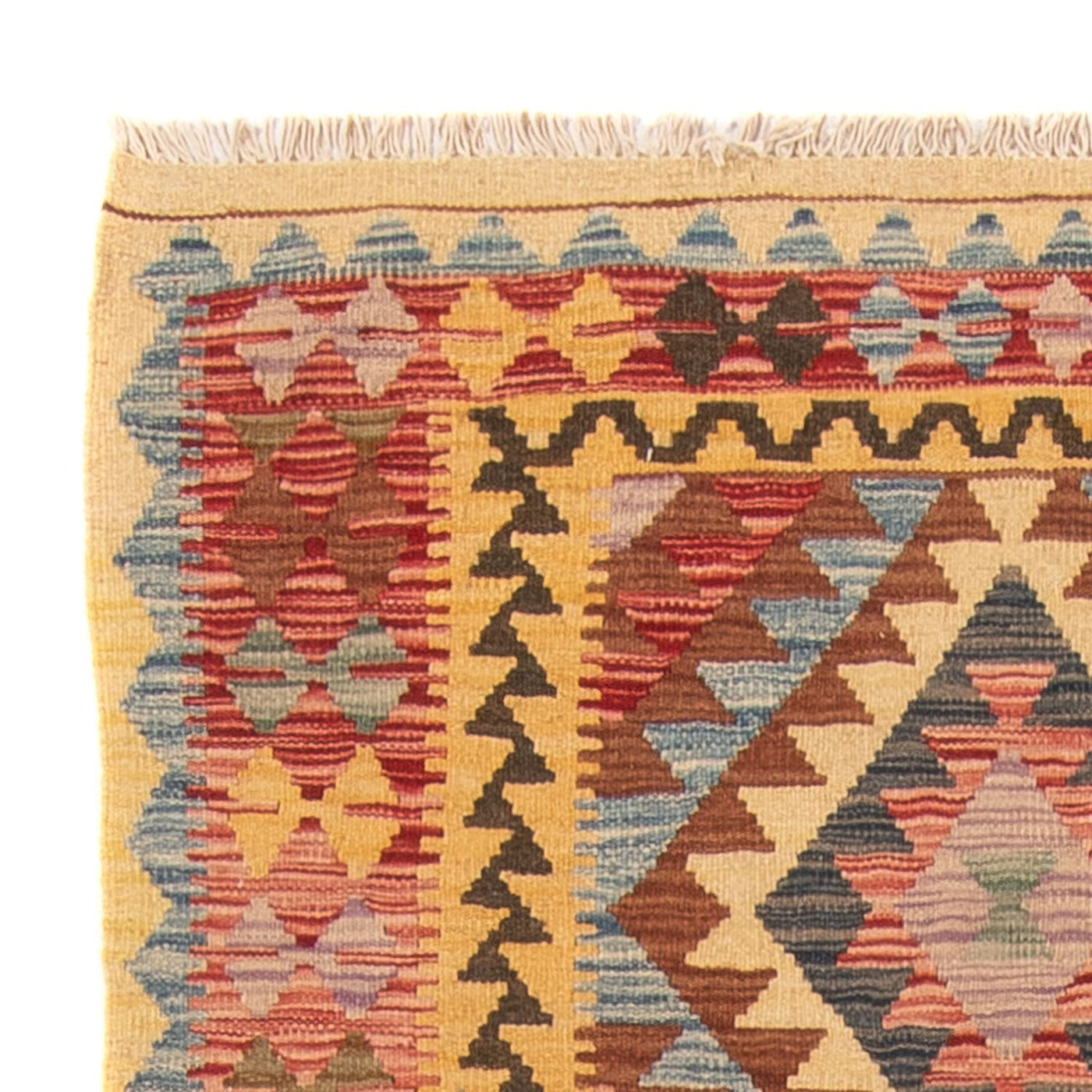 Kilim Maimana Tæppe 196x100cm - Uldtæppe