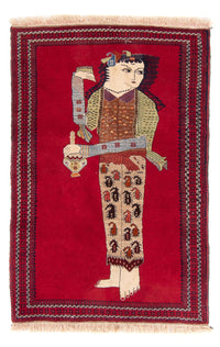 Baluch-tæppe - 135 x 86 cm - rød