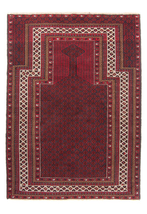 Baluch-tæppe - Bøn tæppe - 155 x 103 cm - mørkeblå