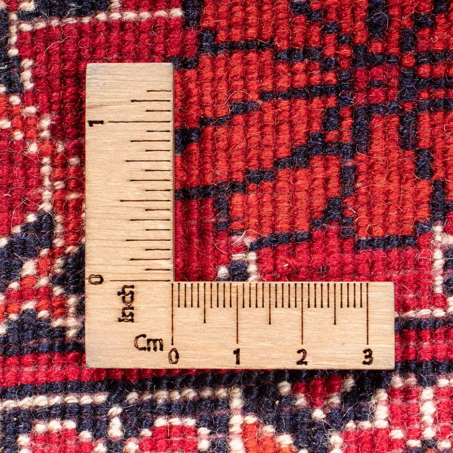 Baluch-tæppe firkantet  - 104 x 91 cm - rød