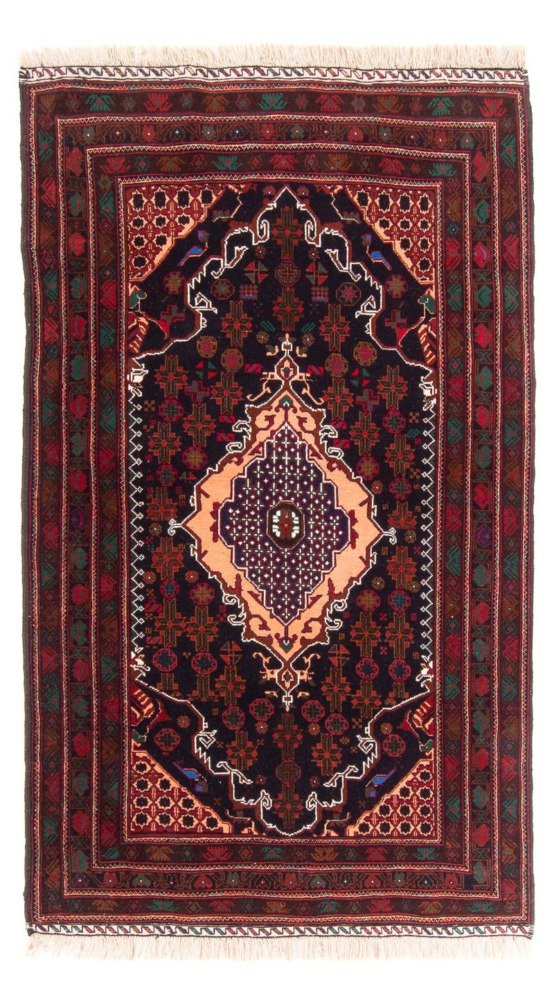 Baluch-tæppe - 195 x 117 cm - mørkeblå