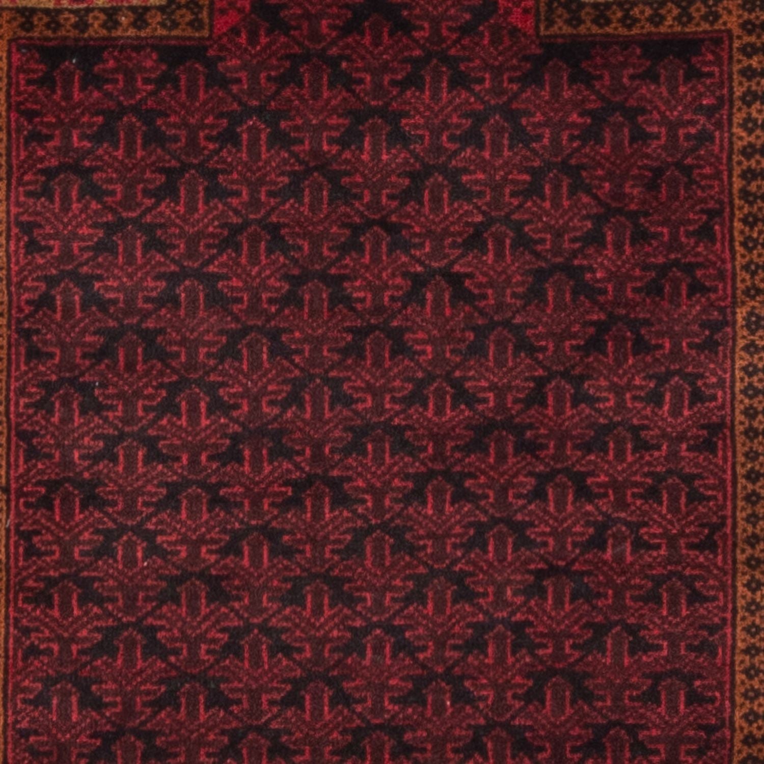 Baluch-tæppe - Bøn tæppe - 140 x 90 cm - mørkeblå