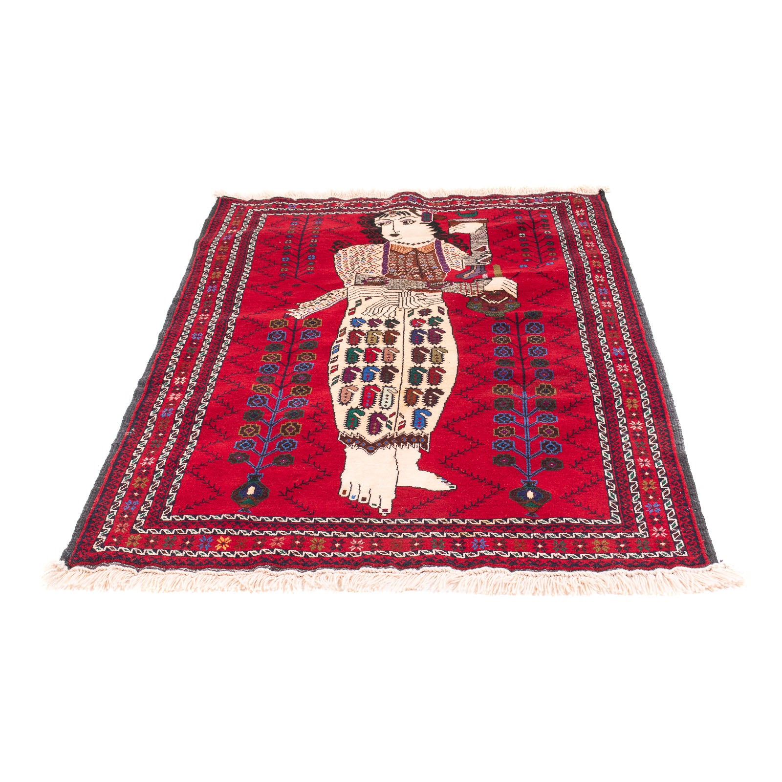 Baluch-tæppe - 157 x 102 cm - rød