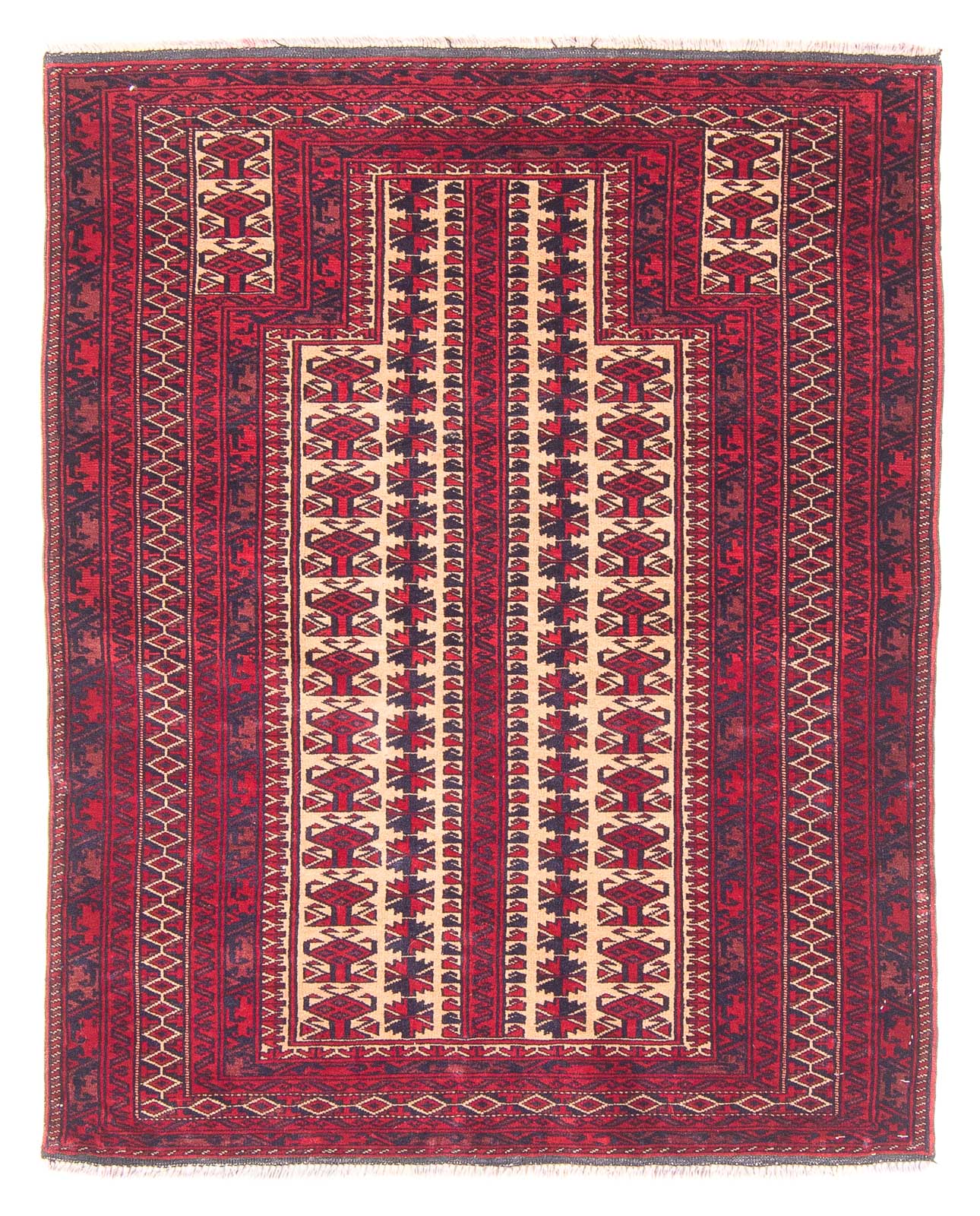 Baluch-tæppe - Bøn tæppe - 132 x 94 cm - beige