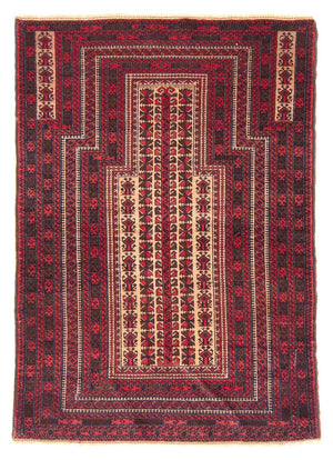 Baluch-tæppe - Bøn tæppe - 132 x 95 cm - beige