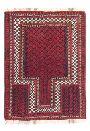Baluch-tæppe - Bøn tæppe - 130 x 90 cm - rød