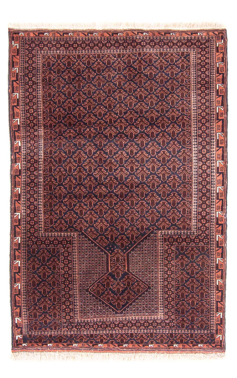 Baluch-tæppe - Bøn tæppe - 138 x 93 cm - mørkeblå