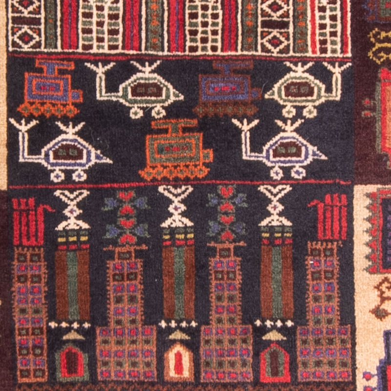 Baluch-tæppe - Bøn tæppe - 120 x 85 cm - mørkeblå