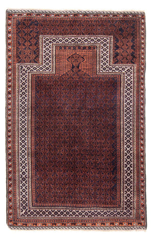 Baluch-tæppe - Bøn tæppe - 146 x 96 cm - mørkeblå
