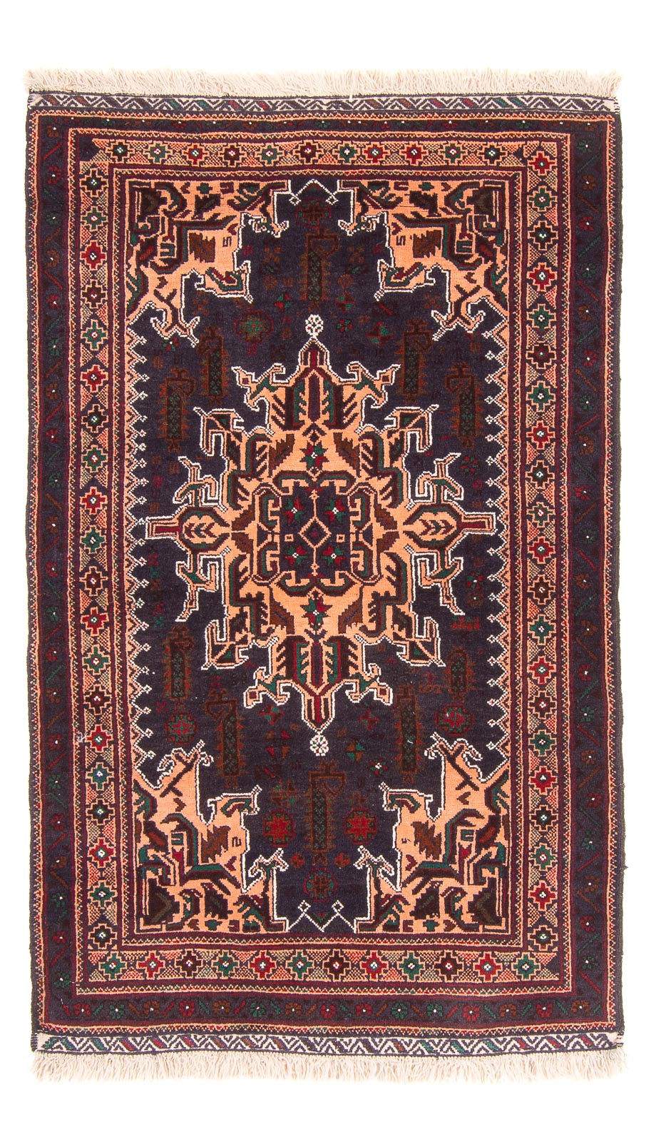 Baluch-tæppe - 150 x 89 cm - mørkeblå