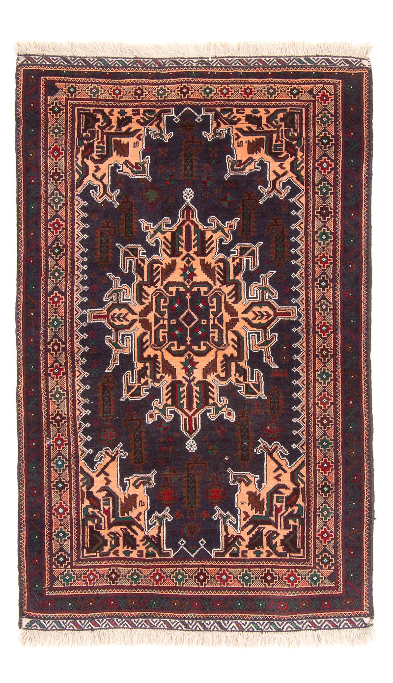 Baluch-tæppe - 150 x 89 cm - mørkeblå