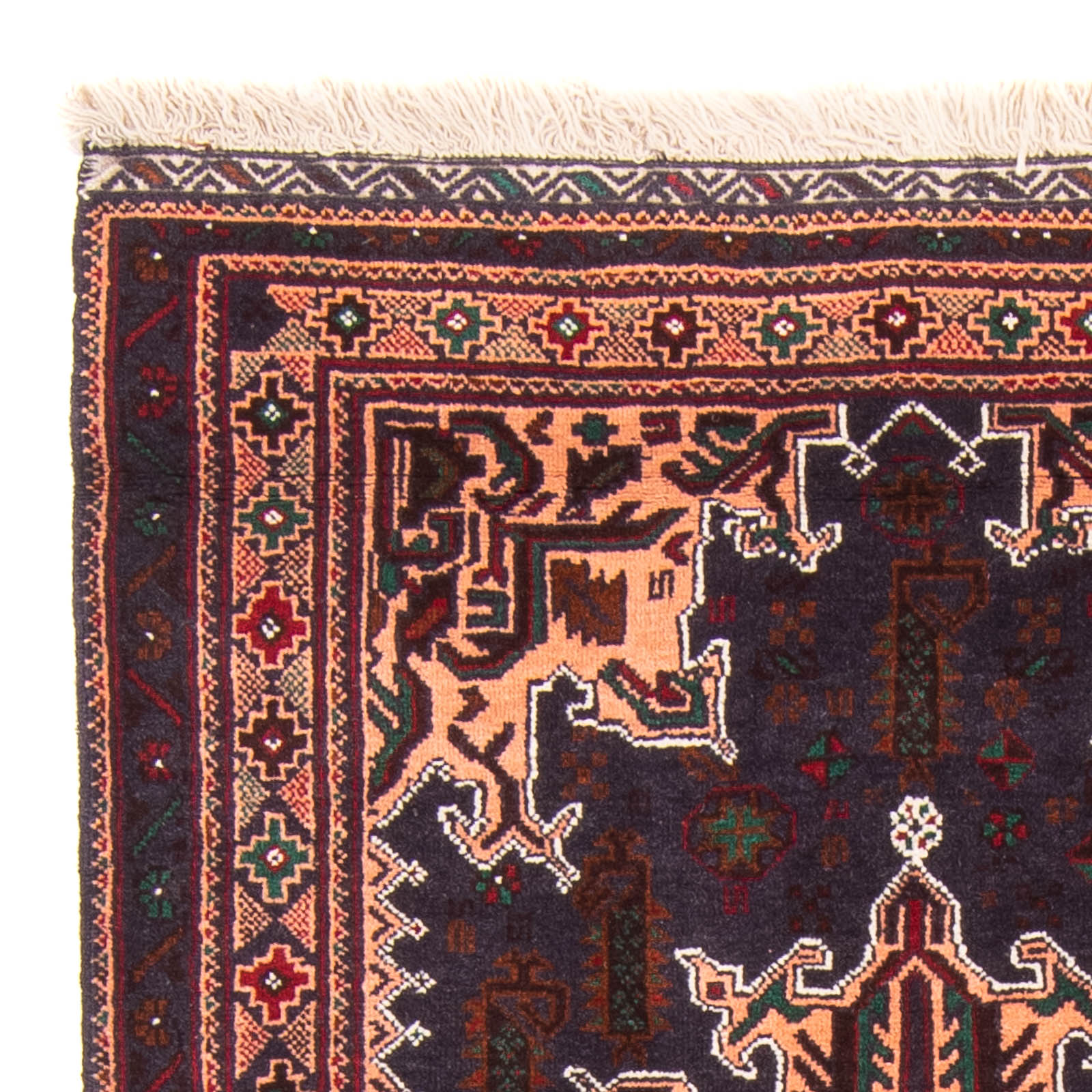 Baluch-tæppe - 150 x 89 cm - mørkeblå