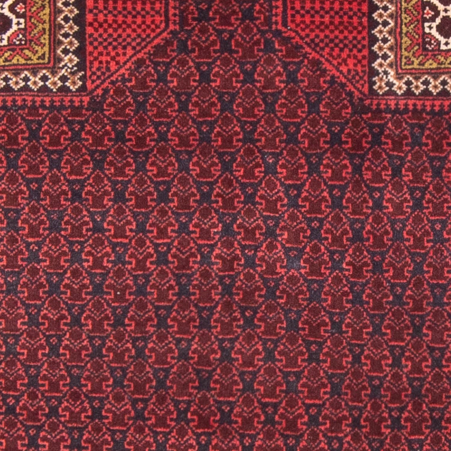 Baluch-tæppe - Bøn tæppe - 140 x 91 cm - mørkeblå