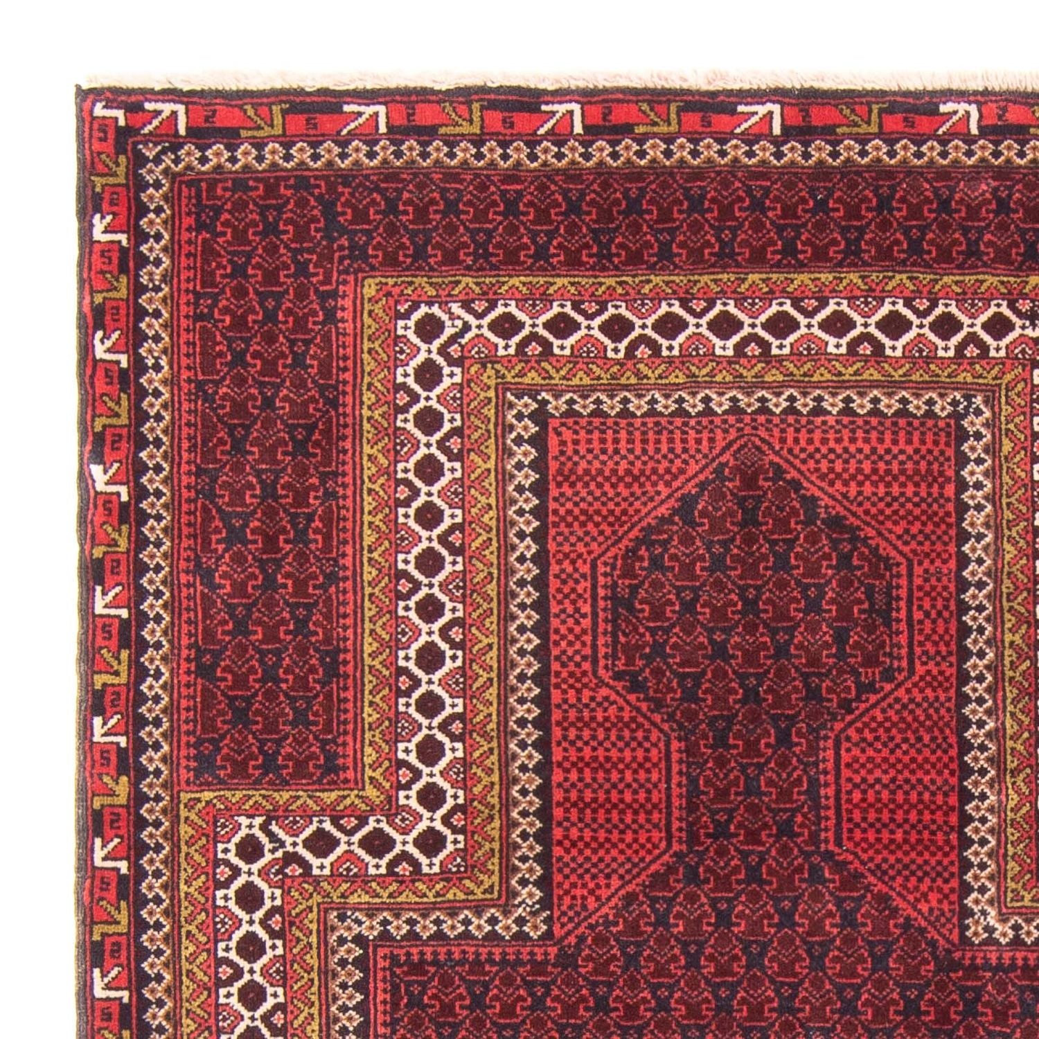 Baluch-tæppe - Bøn tæppe - 140 x 91 cm - mørkeblå
