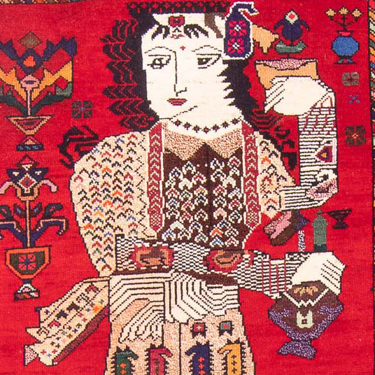 Baluch-tæppe - 145 x 92 cm - rød